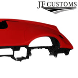 RED ITALIAN LEATHER TOP DASHBOARD COVER FOR JAGUAR XF X250 MK1 08-11 CUSTOM NEW