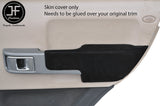 BLACK STITCH 2X REAR DOOR ARMREST SUEDE COVERS FITS RANGE ROVER VOGUE 02-06
