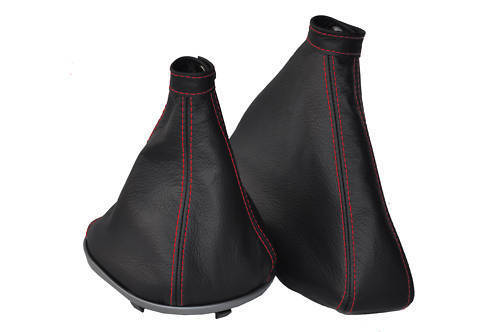 FITS FIAT COUPE 16V 20V TURBO GEAR & HANDBRAKE GAITER D RED CUSTOM NEW