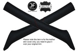 RED STITCHING 2X A POST PILLAR LEATHER COVERS FITS VW BORA 1998-2005 CUSTOM NEW