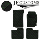 GREEN DIAMOND STITCH VINYL 4X TAILORED FLOOR CARPETS FOR PEUGEOT 406  95-04 JF1