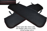RED STITCHING FITS LAND ROVER SERIES 2 2A 3 2X SUN VISORS LEATHER COVERS ONLY
