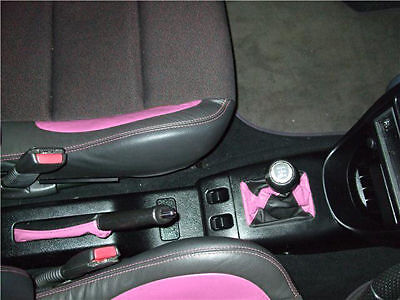 FITS ROVER 200/25/MG ZR ZT GAITERS SET 96-02 BLACK PINK CUSTOM NEW MADE IN UK