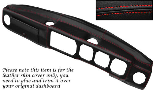 RED STITCH DASH DASHBOARD LEATHER SKIN COVER FITS ALFA ROMEO ALFETTA GTV