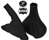 BLACK STITCH LEATHER GEAR & HANDBRAKE GAITER FITS VAUXHALL OPEL CORSA B 93-00