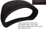 ORANGE STITCH GAUGE HOOD SPEEDO LEATHER COVER FITS SUBARU IMPREZA WRX STI 08-13
