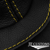 FITS FORD ESCORT MK1 MK2 YELLOW STITCH LEATHER GEAR GAITER RUBBER REPLACEMENT