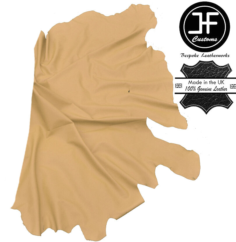 CREAM LEATHER 20 SQ FT HALF HIDE QUALITY TOP GRAIN GENUINE LEATHER CUSTOM NEW