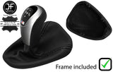 BLACK STITCH LEATHER AUTOMATIC DCT GEAR+PLASTIC FRAME FOR BMW E90 E92 E93 JFM