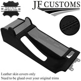 BLACK STITCH LEATHER CENTRE CONSOLE COVER FOR BMW E46 COUPE ARMREST MODEL ONLY