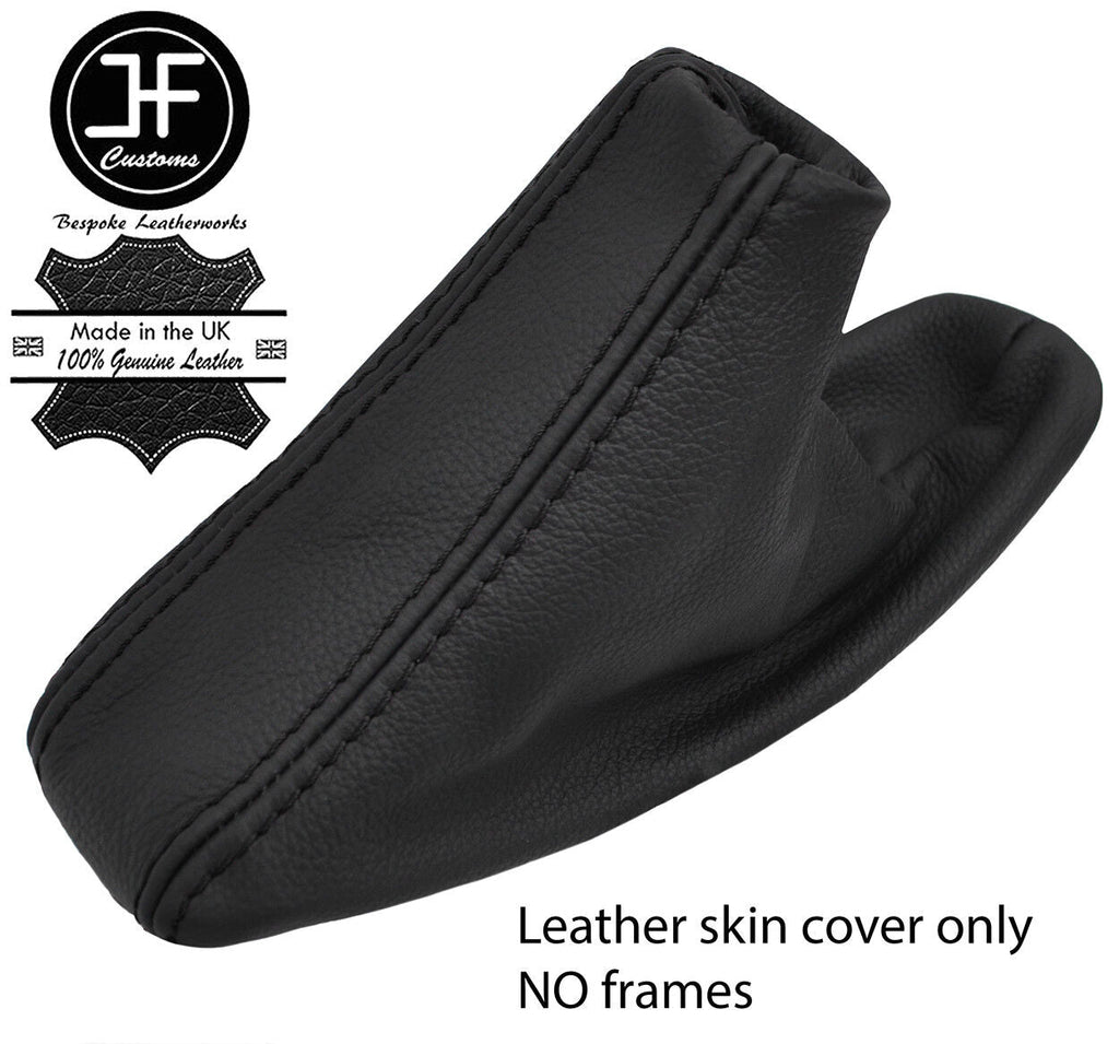 BLACK STITCH TOP GRAIN LEATHER HANDBRAKE GAITER FOR BMW E90 E91 E92 E93 06-13