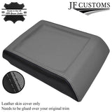BLACK & GREY CENTER CONSOLE ARMREST LID LEATHER COVER FITS HUMMER H2 03-07