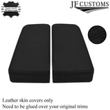 BLACK STITCH 2X ARMREST LEATHER COVERS FITS TESLA MODEL S 2012-2017 CUSTOM NEW