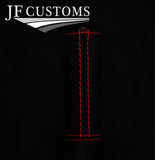 RED STITCH HANDBRAKE+HANDLE COVERS+PLASTIC FRAME FOR RANGE ROVER CLASSIC LT77