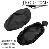 BLACK OUTDOOR WATERPROOF MOTORBIKE SEAT SADDLE COVER PROTECTOR SIZE- LARGE