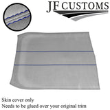 BLUE STITCH L GREY SUEDE NON SUNROOF HEADLINER COVER FOR ROVER 25 MG ZR 99-05