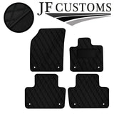 BLACK DIAMOND STITCH VINYL 4X TAILORED FLOOR CARPET FOR VOLVO XC90 MK2 15-21 JF1