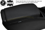YELLOW STITCH ARMREST LID LEATHER COVER FITS NISSAN QASHQAI J11 2013-2016