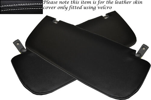 WHITE STITCH FITS MERCEDES SPRINTER W906 2006-2013 2X SUN VISORS LEATHER COVERS