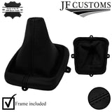 BLACK STITCH LEATHER MANUAL GEAR GAITER + FRAME FOR KIA MAGENTIS 2006-2009