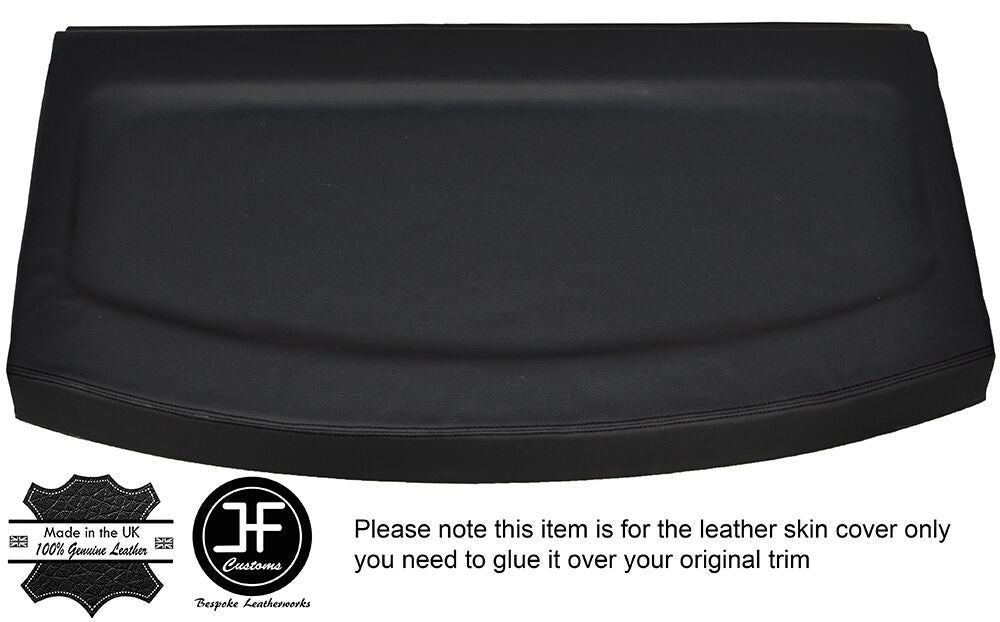 BLACK  STITCH REAR PARCEL SHELF LEATHER COVER FITS VW GOLF MK5 V 03-09 5 DOOR
