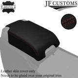 DARK RED STITCH LEATHER ARMREST LID COVER FOR RANGE ROVER L320 SPORT 05-13