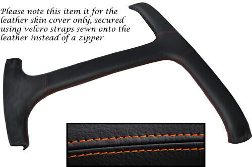 ORANGE STITCHING FITS TRIUMPH STAG MK1 MK2 T BAR REAL LEATHER SKIN COVER