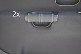 white stitching FITS MITSUBISHI CARISMA 96-06 2X DOOR HANDLE COVERS CUSTOM NEW