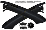 YELLOW STITCHING 2X A POST PILLARS LEATHER COVERS FITS HONDA S2000 1999-2009