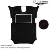 D RED STITCH LUXE-SUEDE SUNROOF HEADLINER FOR PORSCHE PANAMERA 11-16 CUSTOM NEW