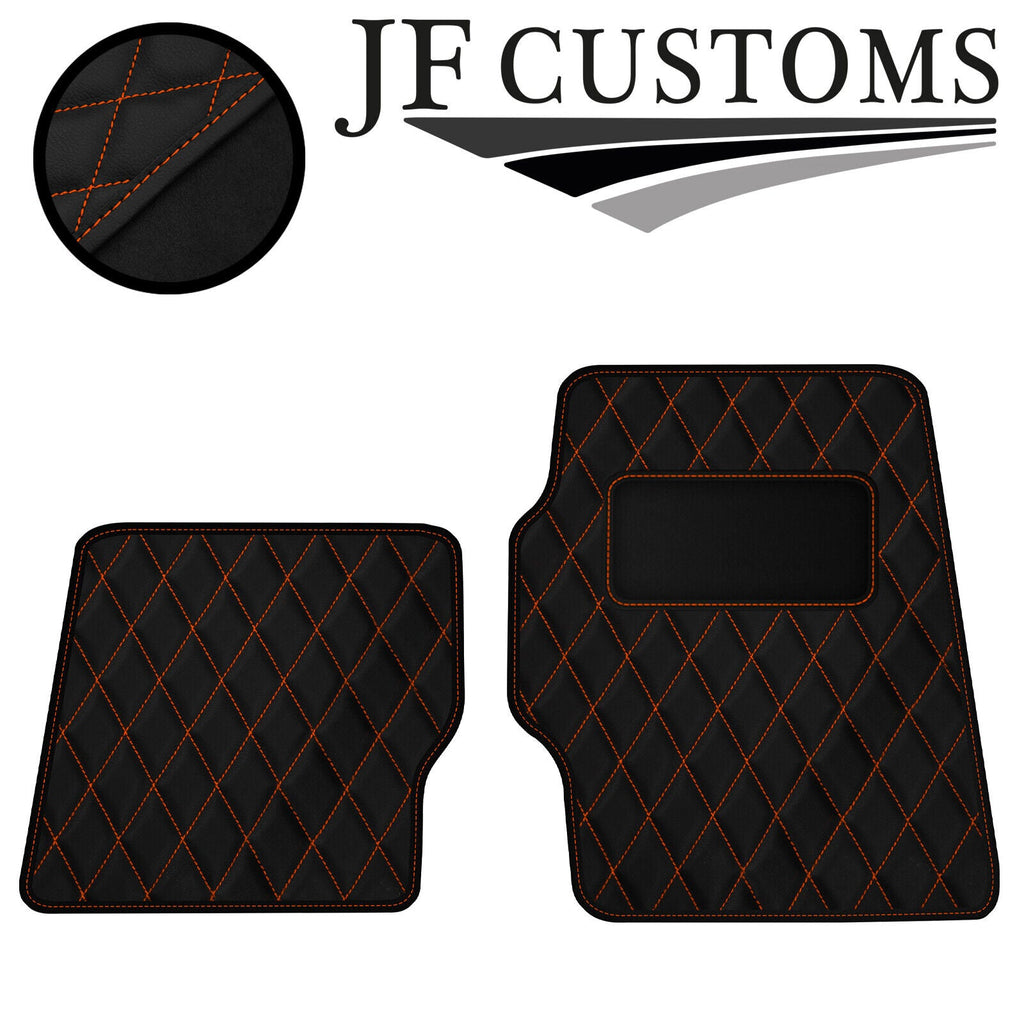 ORANGE DIAMOND VINYL 2X TAILORED FLOOR CARPETS FOR LOTUS ELISE S2 01-11 JF1