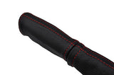 red stitch FITS FORD ESCORT MK3 80-85 LEATHER HANDBRAKE HANDLE COVER CUSTOM NEW