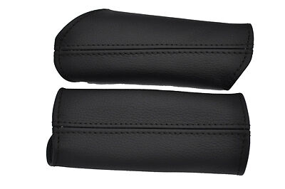 black stitching FITS CORVETTE C6 2 x DOOR PANEL HANDLES COVERS 2005-2012 LEATHER