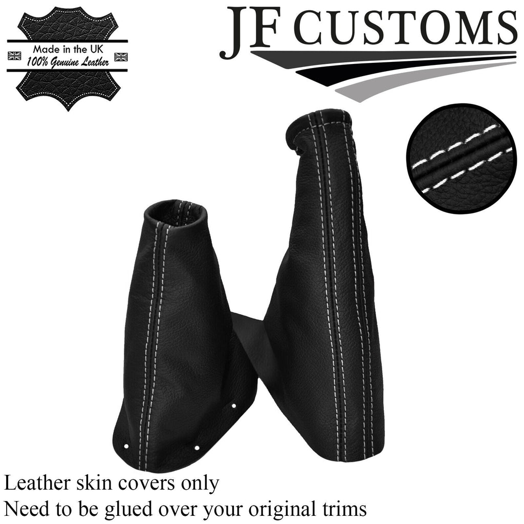 WHITE STITCH FITS OPEL VAUXHALL ASTRA G COUPE AUTO AUTOMATIC 1998-2005 GAITERS