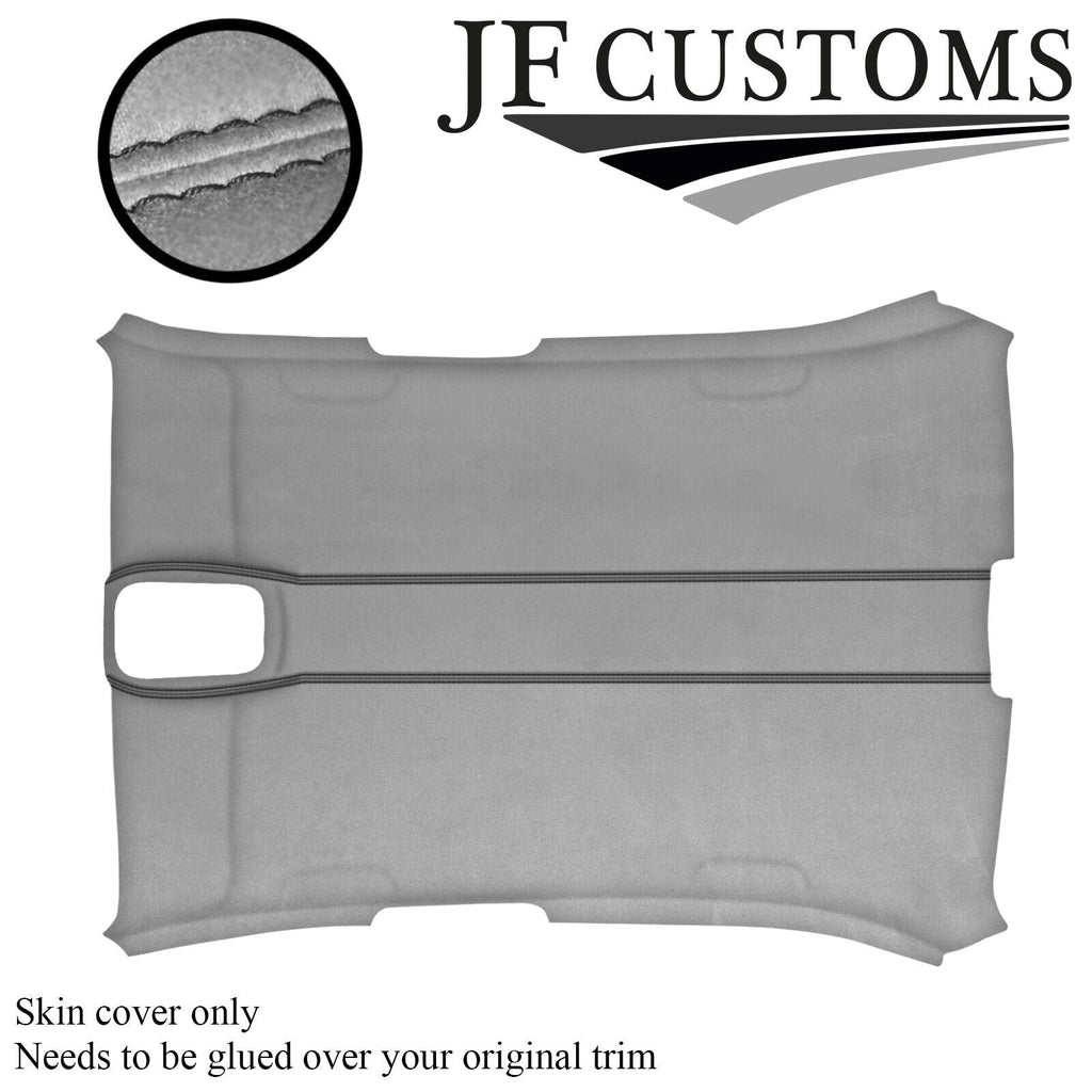 D GREY STITCH L GREY SUEDE HEADLINER COVER FOR JAGUAR X350 XJ8 04-07 5 DOOR