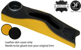 BLACK YELLOW CENTRE CONSOLE TRIM LEATHER COVER FITS BMW MINI R50 R52 R53 04-06