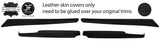 BLACK STITCH 2X FRONT 2X REAR CAPPING LEATHER COVER FOR PORSCHE 911 SC TARGA