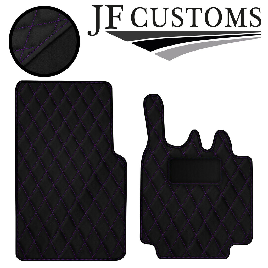 PURPLE DIAMOND VINYL 2X TAILORED FLOOR CARPETS FOR SMART FORTWO 450 03-07 JF1