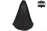 RED STITCHING FITS FORD FIESTA 1995-2002 GEAR STICK GAITER REAL LEATHER