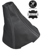 DARK GREY LEATHER GEAR STICK GAITER FITS VAUXHALL OPEL ASTRA H MK5 2004-2009