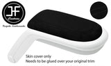 BLACK STITCH LUXE SUEDE ARMREST LID COVER FOR BMW MINI R55 R56 R57 2007-2014