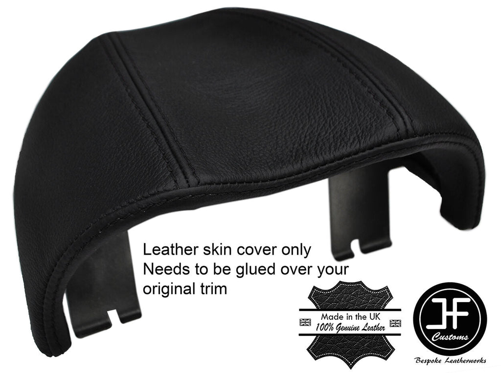BLACK STITCH REAL LEATHER SPEEDO GAUGE HOOD COVER FITS LOTUS ELISE S2 2002-2007