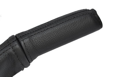 black stitch FITS VAUXHALL OPEL CORSA C 00-06 LEATHER HANDBRAKE HANDLE COVER