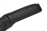 black stitch FITS VAUXHALL OPEL CORSA C 00-06 LEATHER HANDBRAKE HANDLE COVER