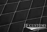 WHITE DIAMOND STITCH VINYL 4X TAILORED FLOOR MAT CARPETS FOR BMW F22 F23 14-20