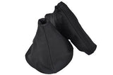 BLACK STITCH FITS ASTRA H MK5 BLACK GEAR & HANDBRAKE GAITER REAL LEATHER