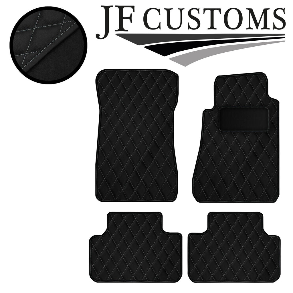 GREY DIAMOND VINYL 4X TAILORED FLOOR CARPETS FOR MERCEDES C CLASS W202 93-00 JF1