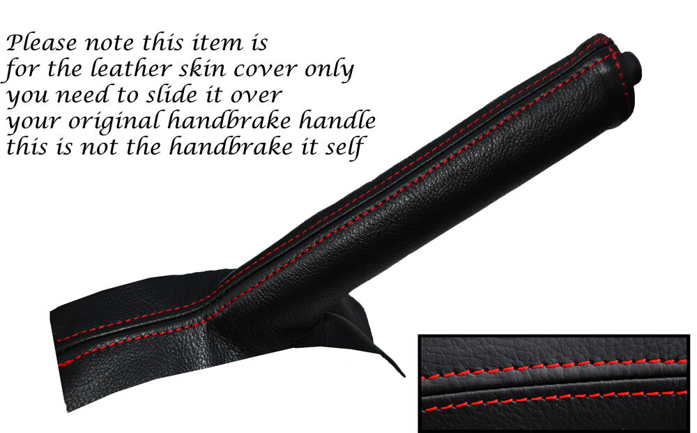 RED STITCHING LEATHER HANDBRAKE GAITER FITS GREAT WALL STEED 2010-2014