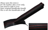 RED STITCHING LEATHER HANDBRAKE GAITER FITS GREAT WALL STEED 2010-2014
