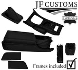 BLACK STITCH LEATHER COVERS FOR  NISSAN 300ZX Z32 FULL INTERIOR RECOVERY KIT ST2